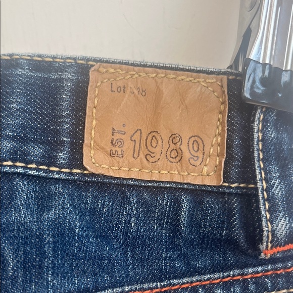 Place Denim with Pink Button Accent - Picture 7 of 8